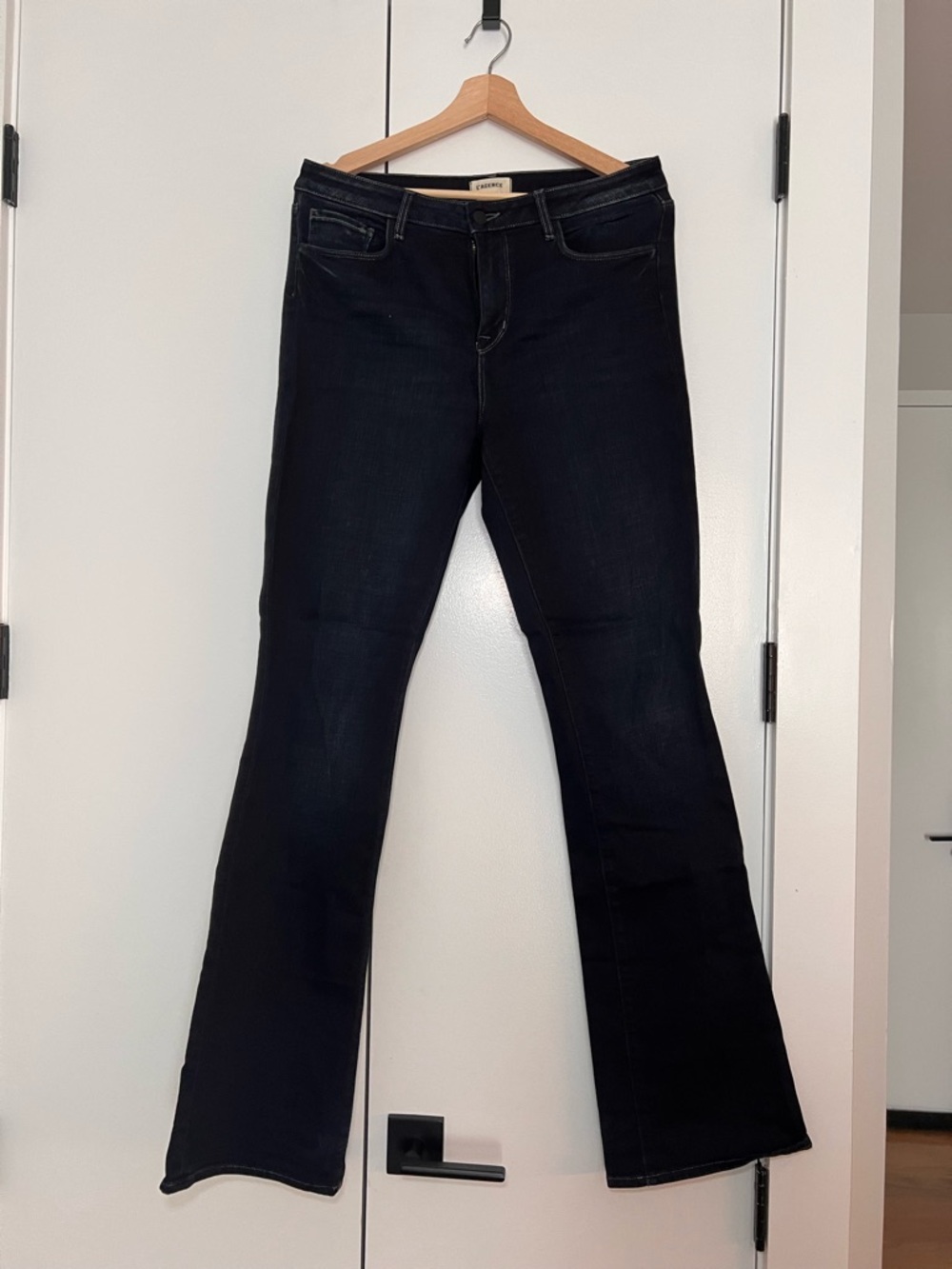 L'AGENCE Black Flare Jeans - Women's